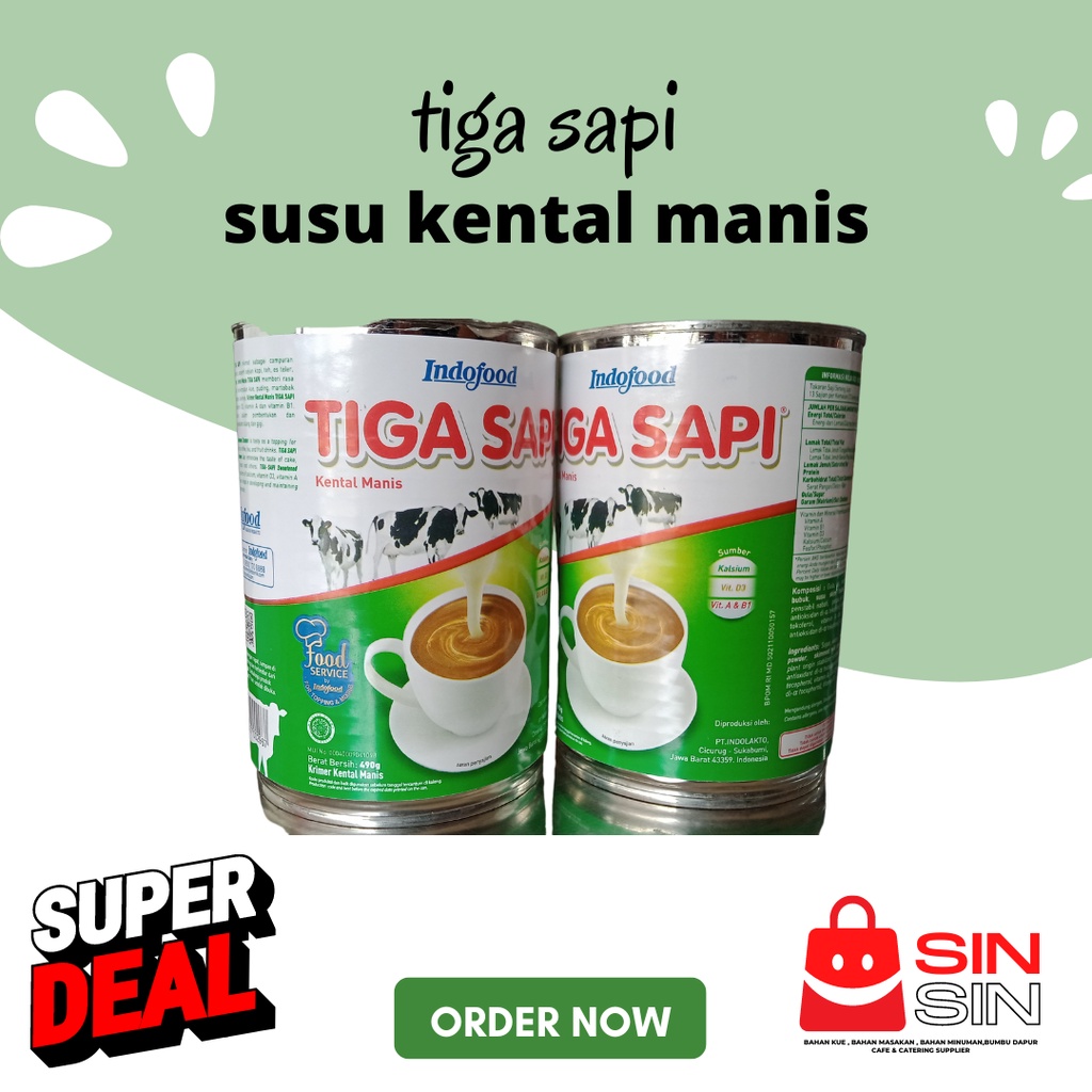 

tiga sapi susu kental manis 490g