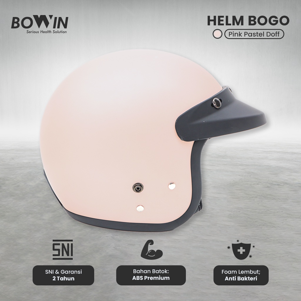 Bowin Helm Bogo Pastel Edition (Helm Standard SNI / Helm Half Face)