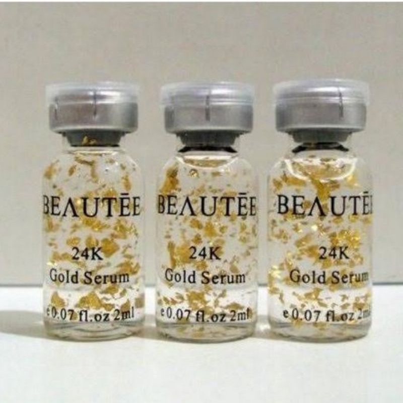 BEAUTEE 24K GOLD SERUM 1 BOX SERUM ANTI PENUAAN SERUM ORIGINAL SERUM BEAUTEE MELINDUNGI PENUAAN