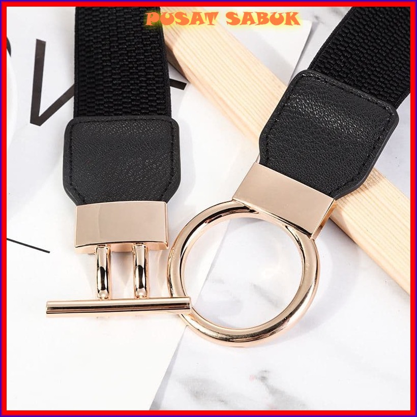 Ikat Pinggang Wanita Obi Sabuk Karet Women Belt Fashion Gesper Cewek Korea Oby Import Cantik Murah