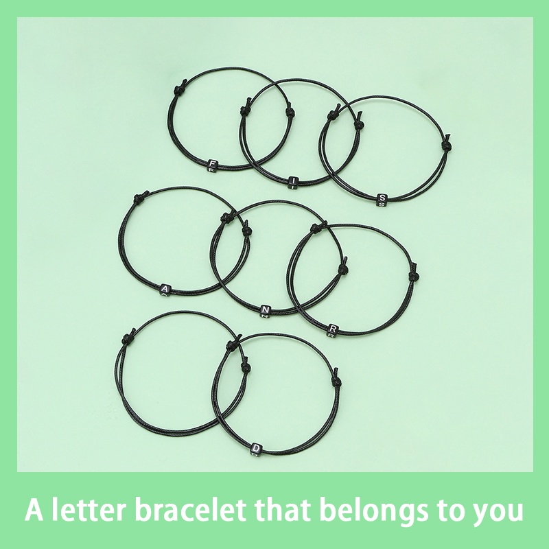 Gelang Huruf Inisial Couple Gelang 1Pcs Murah Simple Gelang Couple Ready Stock