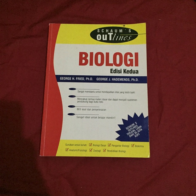 Buku Biologi schaum's bekas