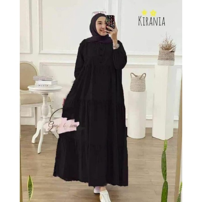 Gamis muslimah | gamis rayon premium | gamis midi fashion