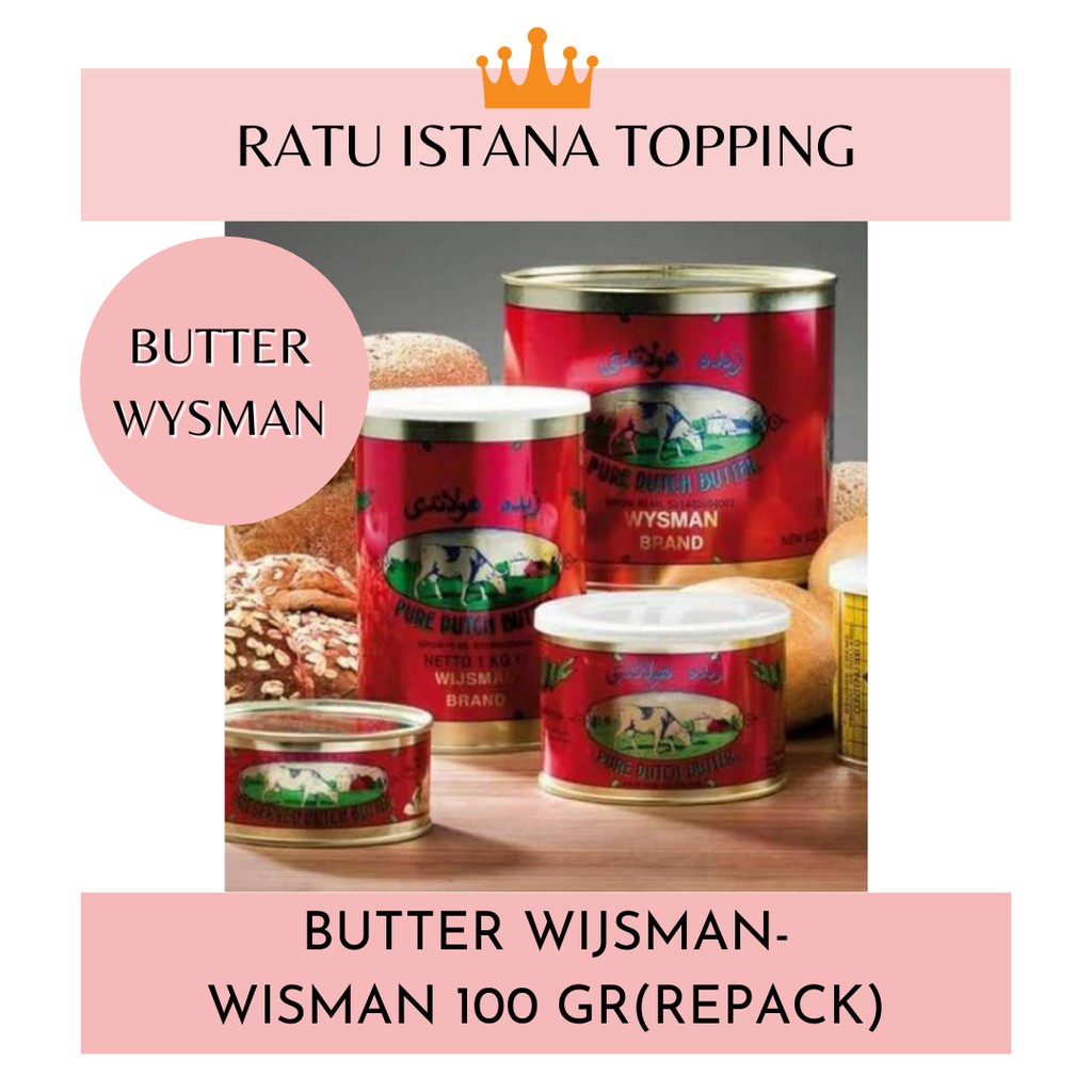 

Butter Wisman 100 Gr MENTEGA WIJSMAN REPACK Butter Wysman Nastar Kastengel Martabak Lapis Legit
