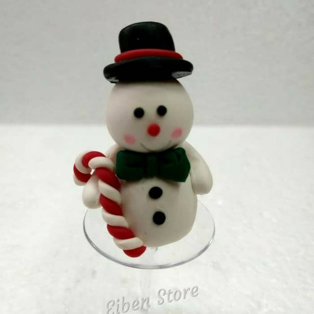 

Hiasan Kue Natal Snowman w/ Bow Tie & Candy Cane (ZN-56)