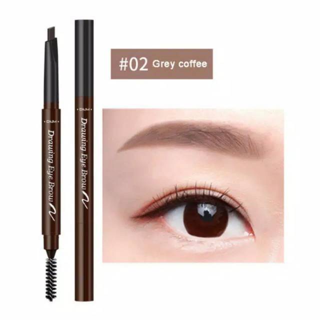 DNM Eyebrow Drawing Pencil Pensil Alis Putar 7 Warna