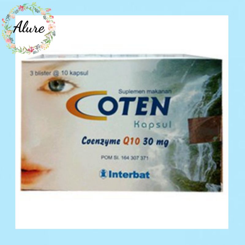 Coten 30mg 1 Strip / 10 Tablet - Suplemen Untuk Memelihara Kesehatan Tubuh