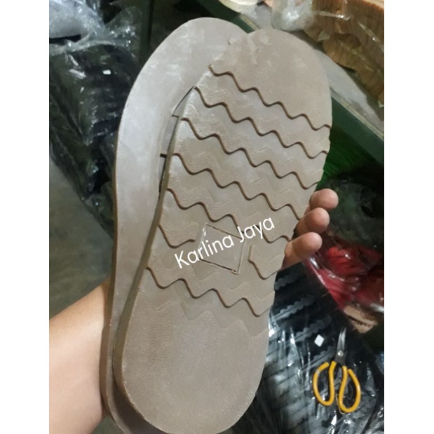 Sole potong karet Redwing Vibram Warna Coklat/olive-Harga promo