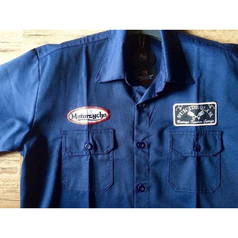 Camisa Casual Shirt L/Sleeve El General 100% Polyester ID 40390 CS1 Navy Blue 