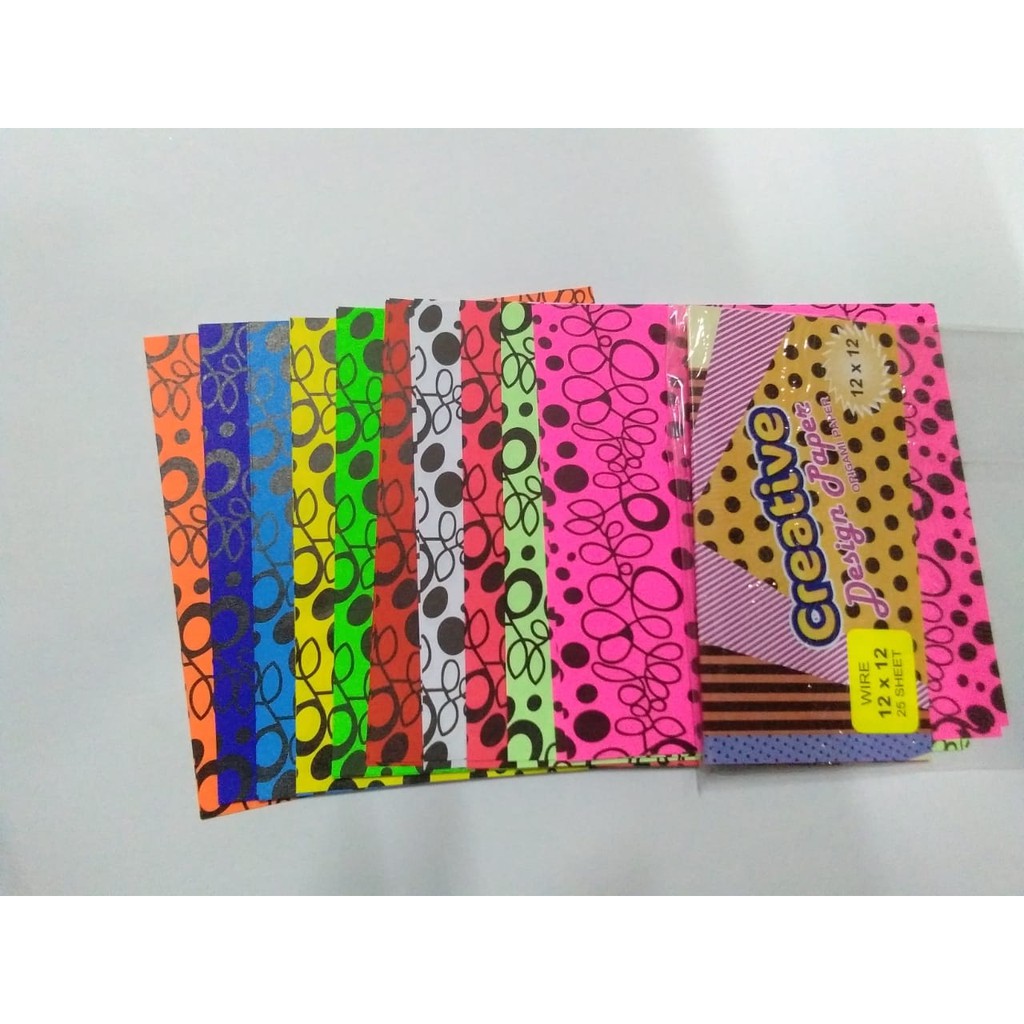 

ASTURO ORIGAMI CREATIVE WIRE 12X12 ISI 25 LEMBAR
