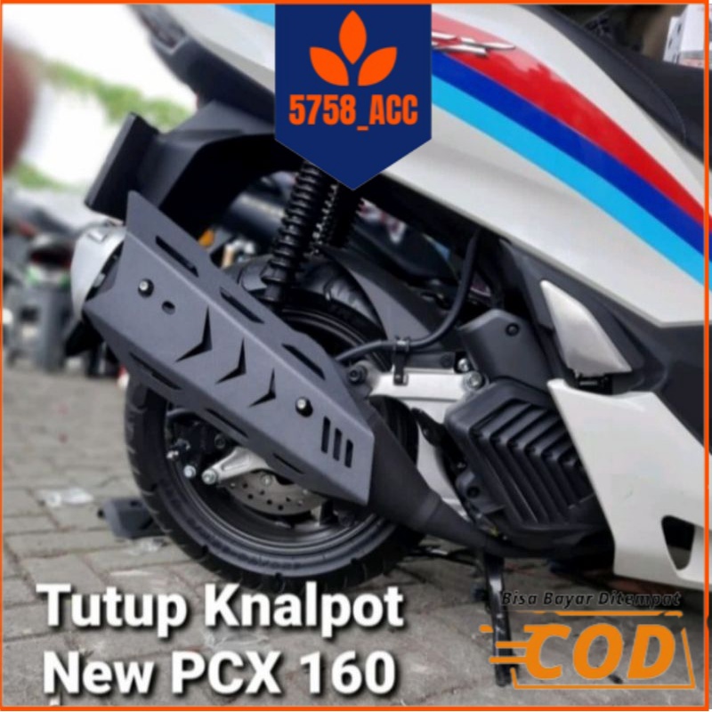 Cover Tameng Knalpot Honda New Pcx 160 2021_Motif Panah