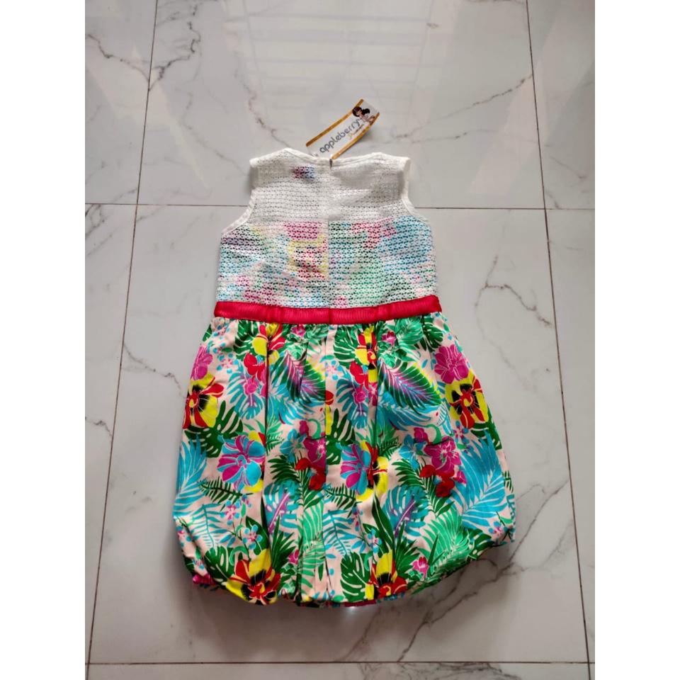 DRESS APPLE BERRY 6 TAHUN/ BAJU ANAK PEREMPUAN/APPLE BERRY PREMIUM 6TH