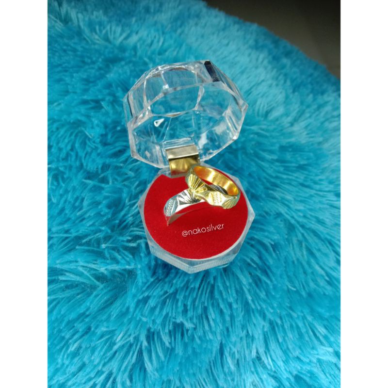 Cincin Kipas Perak Murni 99,9%