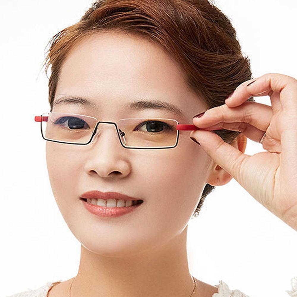 Mxbeauty Presbyopia Kacamata Pria Wanita Perawatan Penglihatan Luar Ruangan Dengan Kotak Kacamata Setengah Kacamata Bingkai Baca Pembesaran Presbyopic Eyewear