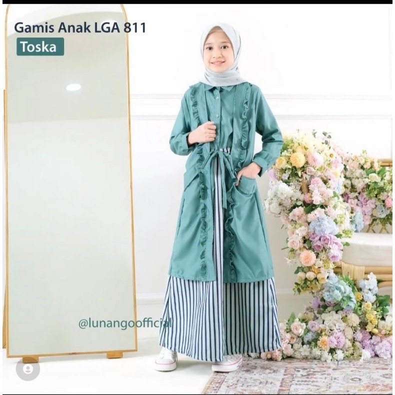 gamis lunan go kids ori terbaru