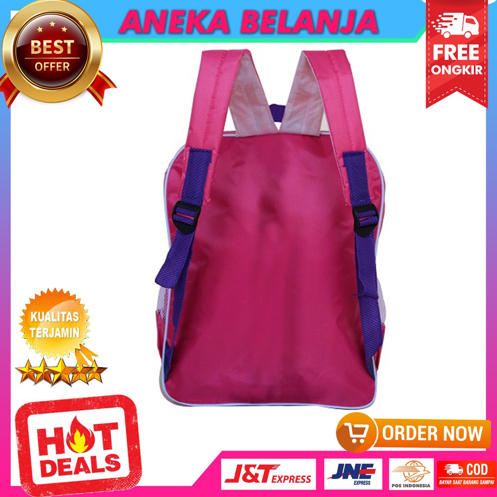 Backpack Anak Mika Casual Khusus Cewek Gambar Kartun Terbaru Lucu Kece Fashionable Tas Anak Perempuan Sekolah Paud TK SD Bahan Awet Tebal Kuat Harga Termurah Terlaris Berkualitas