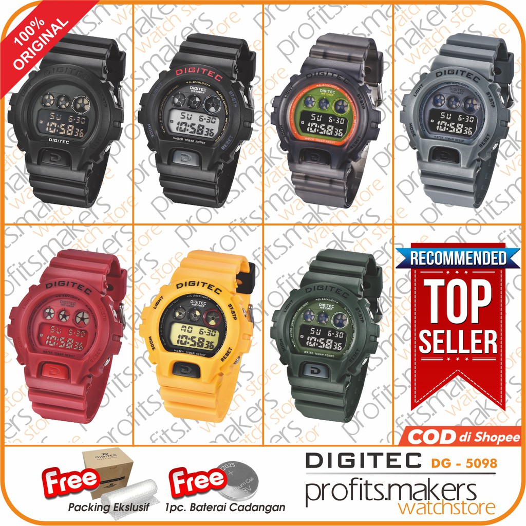 DIGITEC DG 5098 / DG-5098 / DG5098 2098 Watch Jam Tangan ORIGINAL