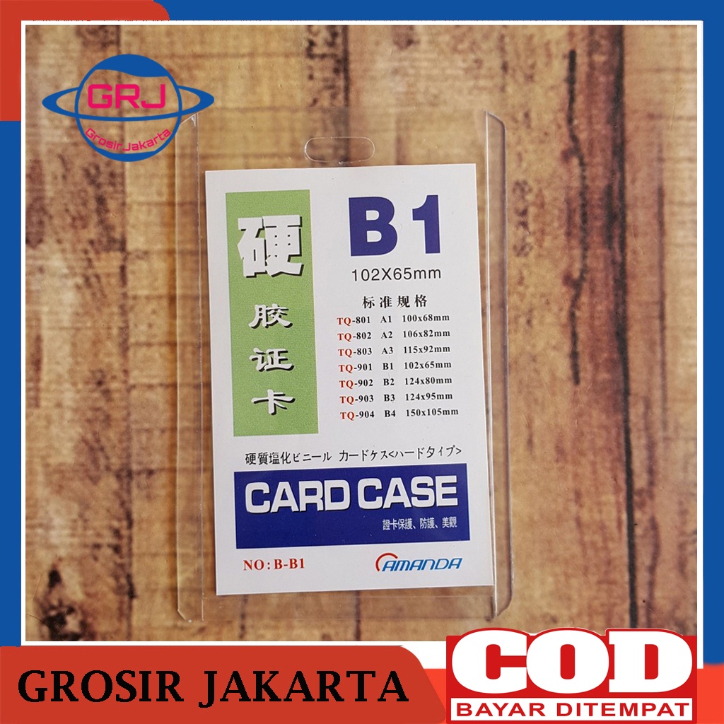 

Card Case B1 Plastik tebal id card
