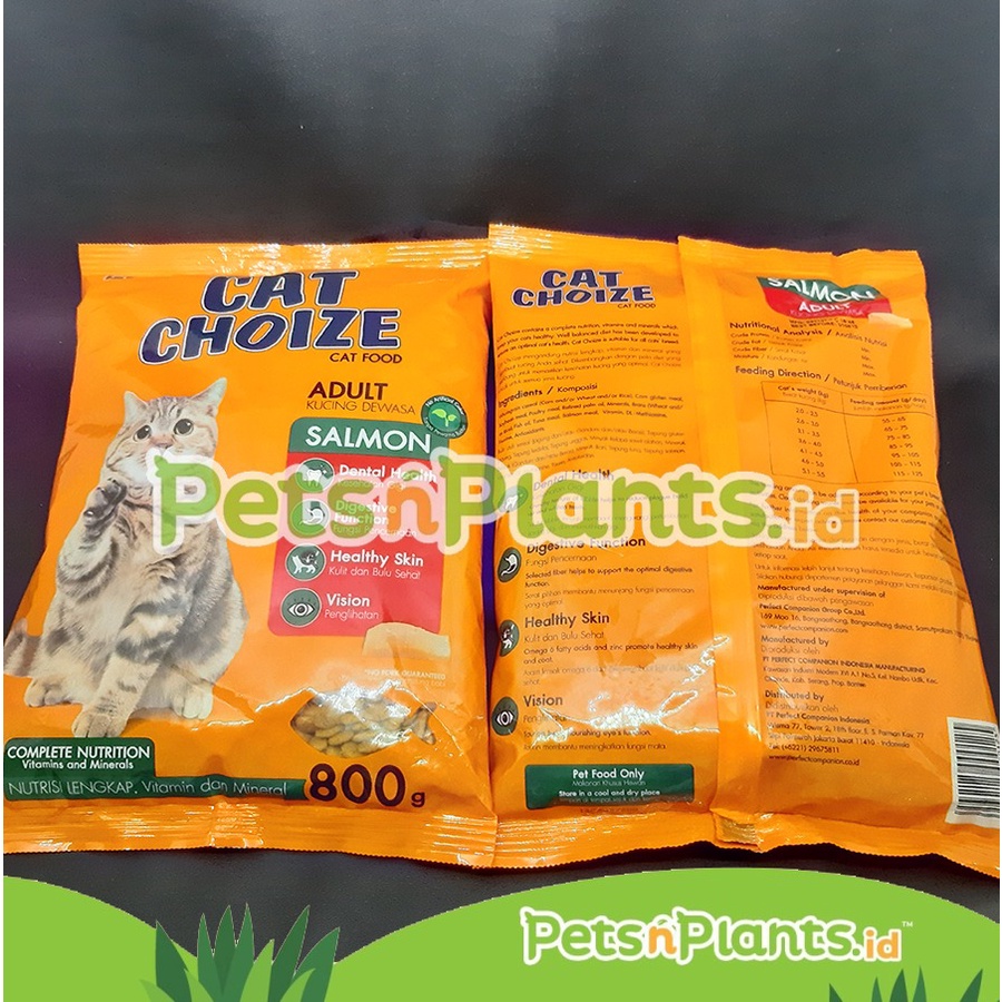 Makanan Kucing Kering CAT CHOIZE Adult 800 Gram PCG Choice - Tuna Salmon