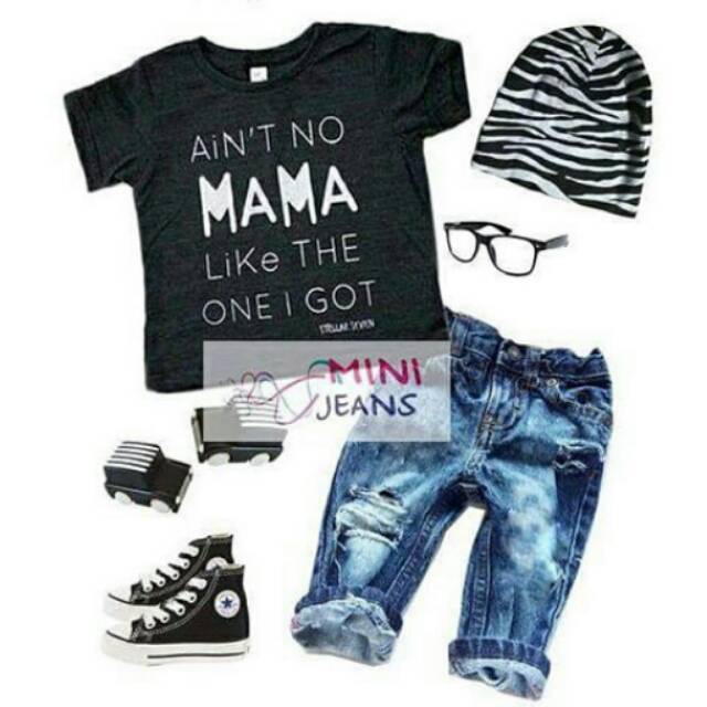 Mini Jeans
Top+Pant+Hat