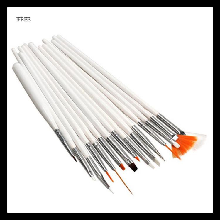 

Promo Best 20Pcs / Set Pen Brush Untuk Melukis Desain Dotting Uv Gel