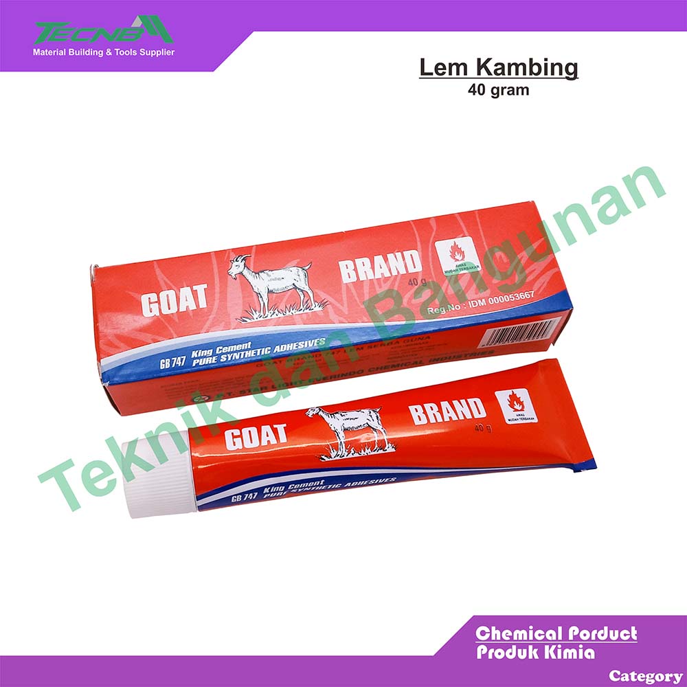 

Lem Kambing tube odol kuning 40 gram