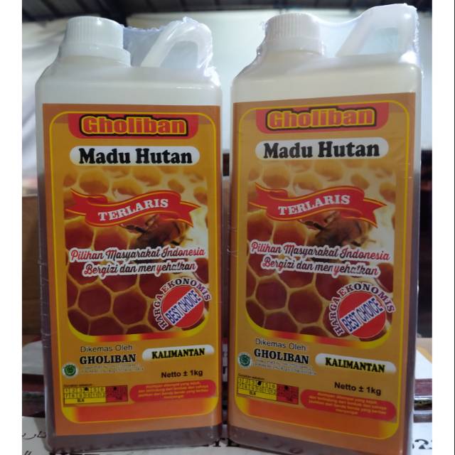 

3pcs Madu Hutan Kalimantan Gholiban 1kg