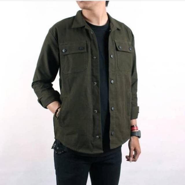 Jaket camo pria / jaket kanvas / jaket semi parka / jaket semi parka