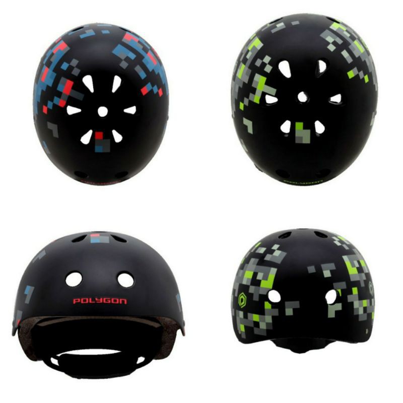 Helm Polygon PIXEL Batok Helmet Sepeda BMX Urban Size L
