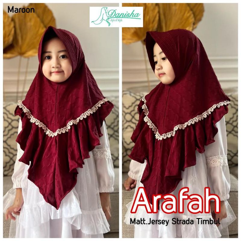 Jilbab Anak Bergo Arafah Kids Ori Danisha Hijab