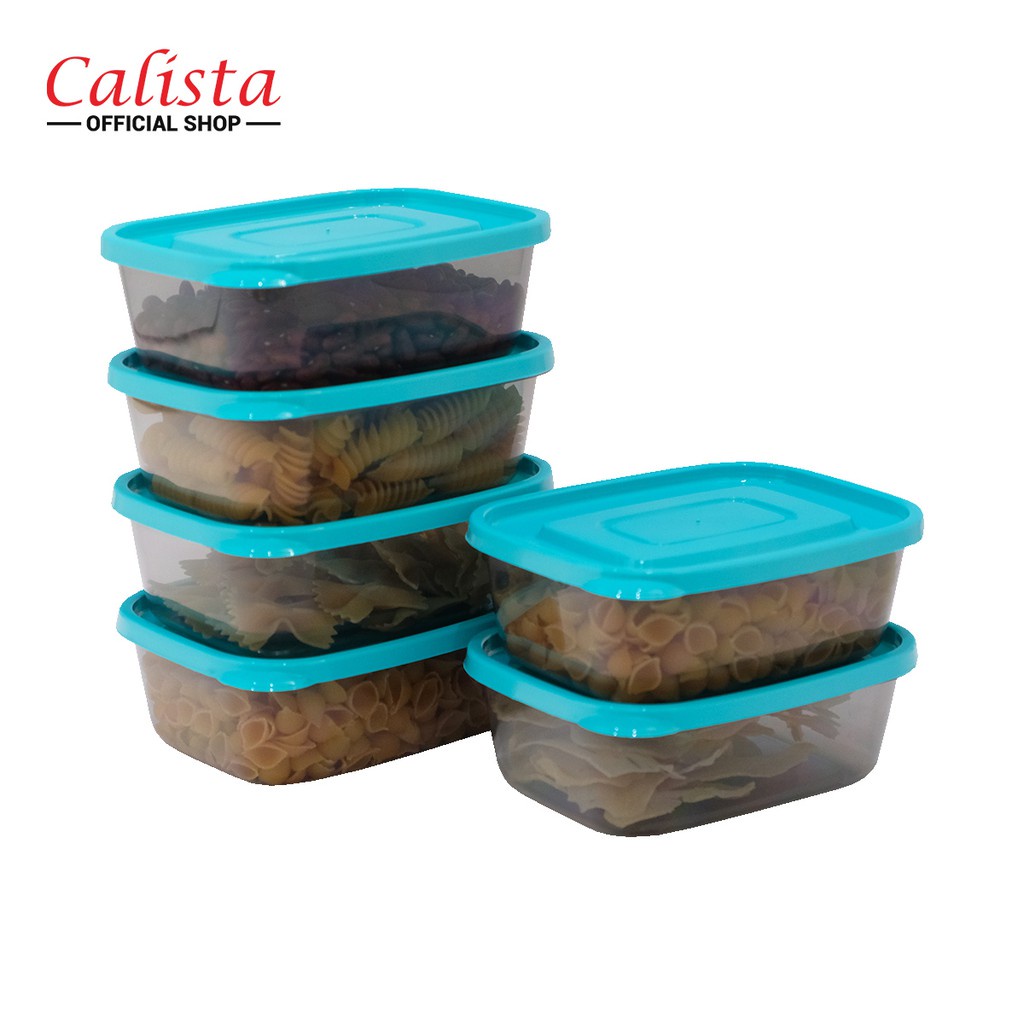 TOPLES SET 6 PCS CALISTA FURANO SMOKE TOPLES PENYIMAPANAN MAKANAN FOOD KONTAINER FOOD PREPARASI SET KONTAINER MAKANAN