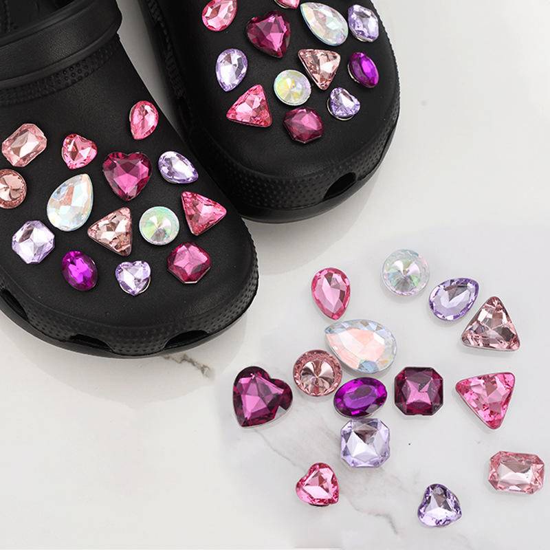 Charms Crocs Sendal Kristal Berlian Jibbitz Untuk Hadiah Anak Perempuan