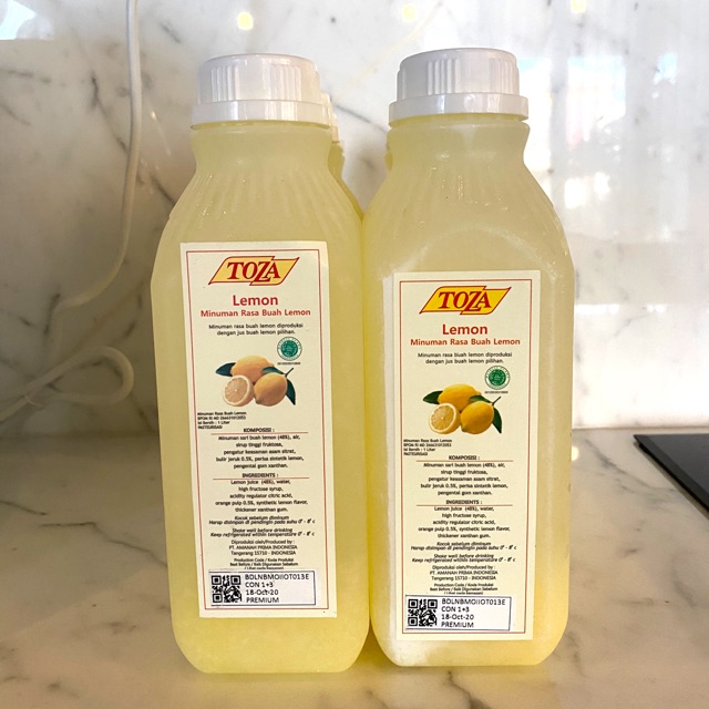 

Toza Lemon Juice Concentrate 1 liter Sealed