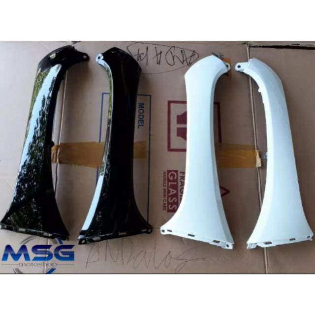 Dek samping sayap depan Honda Scoopy FI new 2018-2019 - Hitam