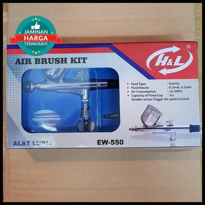 

Air Brush Kit Pen Brush Spray Gun Lukis Merk H&L Terlaris