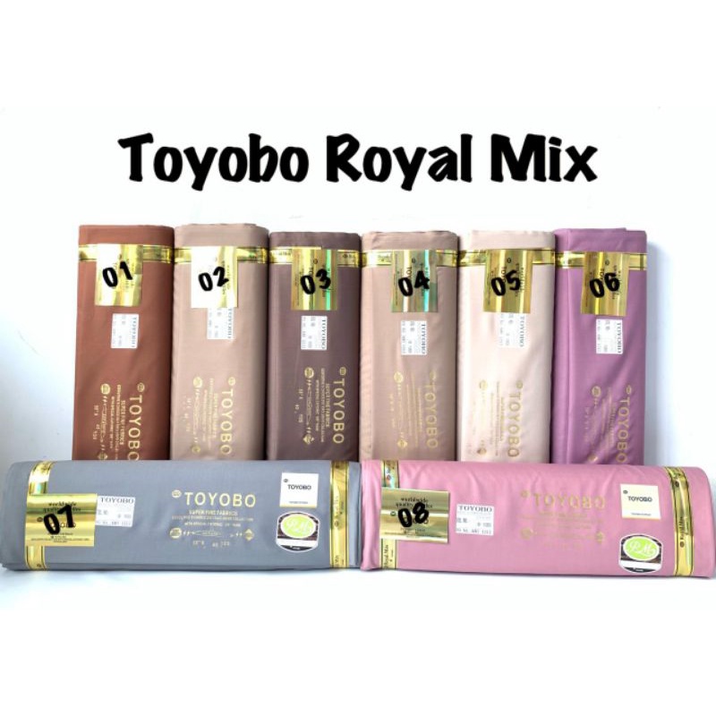 Kain Toyobo Royal Mix / bahan Toyobo Royal mix