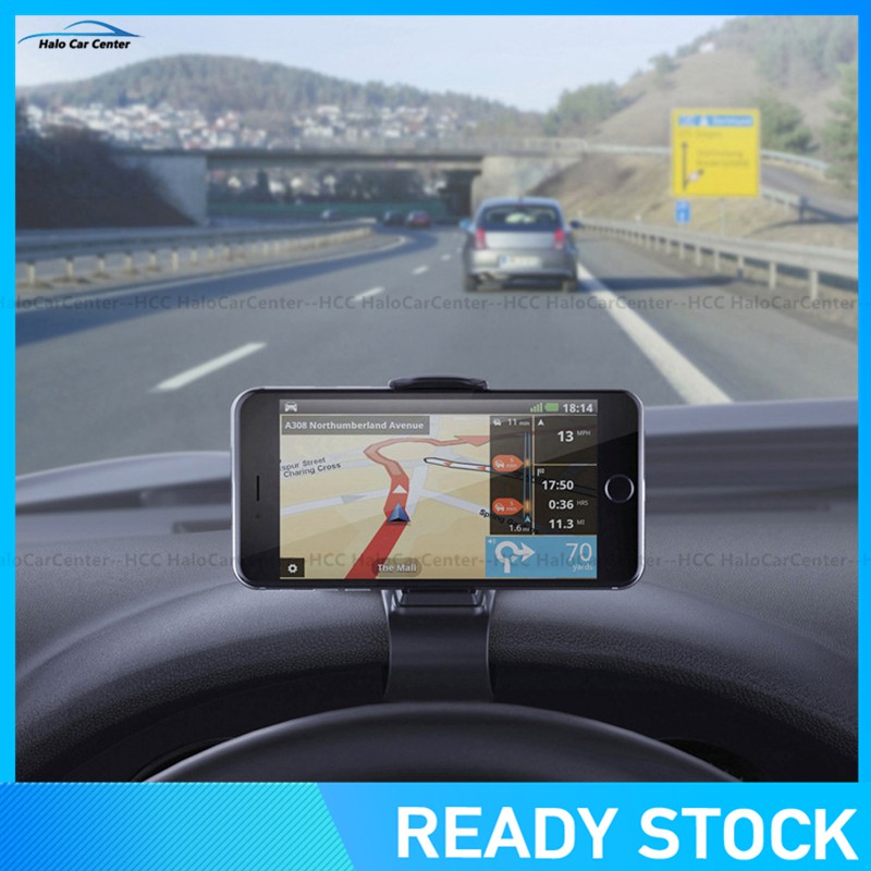 [Ready Stock]Car Phone Holder Easy Clip Mount Stand Car Phone Holder GPS Display Bracket