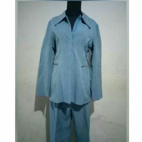 blazer kantor wanita second 1set