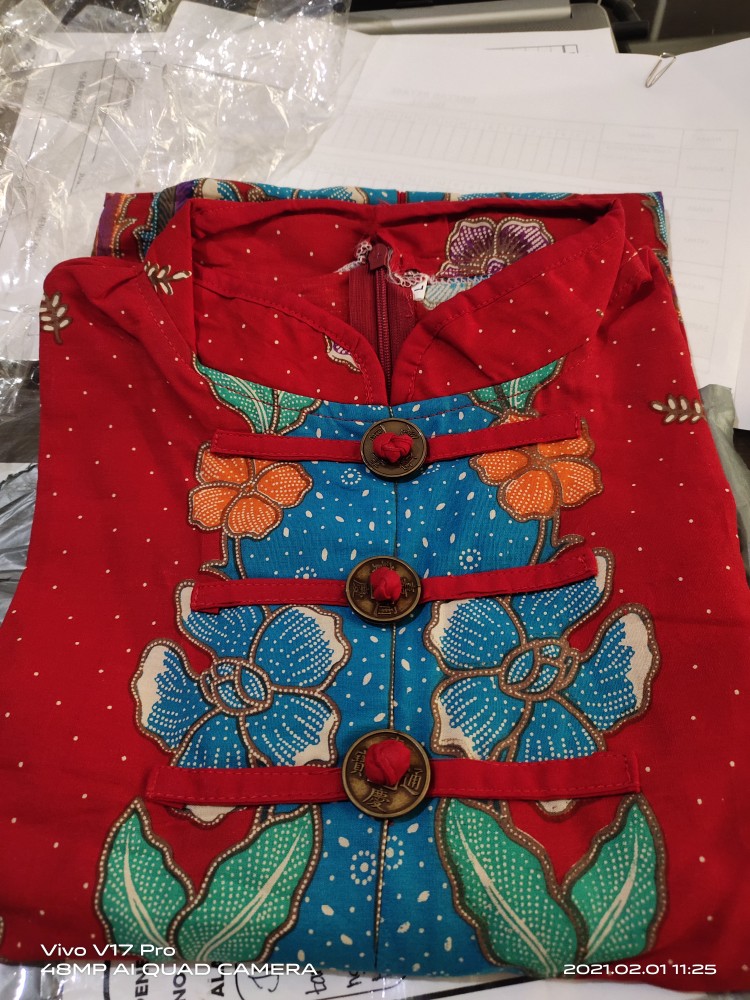 Tunik Dhanur Dara | Dress Batik Wanita Model Flui Depan