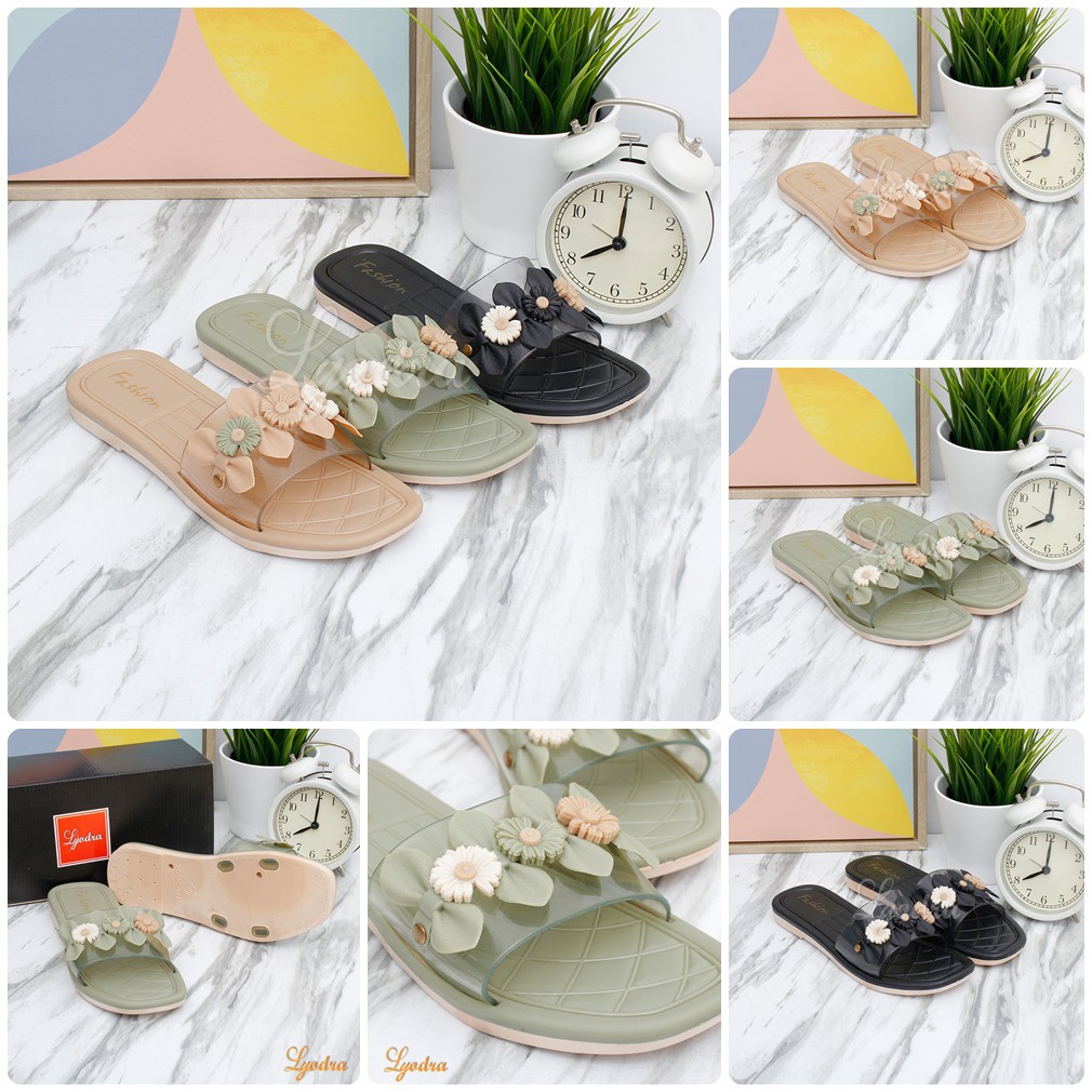 Yodra Elsie  Flip Flop Jelly Shoes Import YDR116 Real Pict