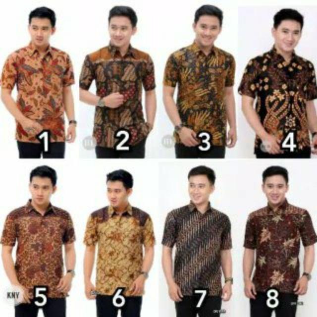 Ruzza Kemeja Batik Pria Lengan Panjang Motif Sogan Songket Size M L Xl