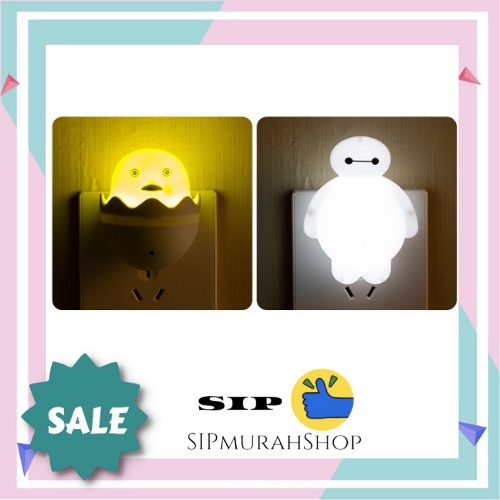Lampu Tidur LED Telur Ayam Dengan Sensor Deteksi Cahaya Otomatis Bikin Nyenyak Lampu Tidur Lampu Malam / Led Night Light / Lampu Mini Hemat Energy 2 Warna Putih Dan Kuning / Lampu Tidur LED Sensor Cahaya Hemat Energi Energy Lampu Malam Egg Telur Ayam