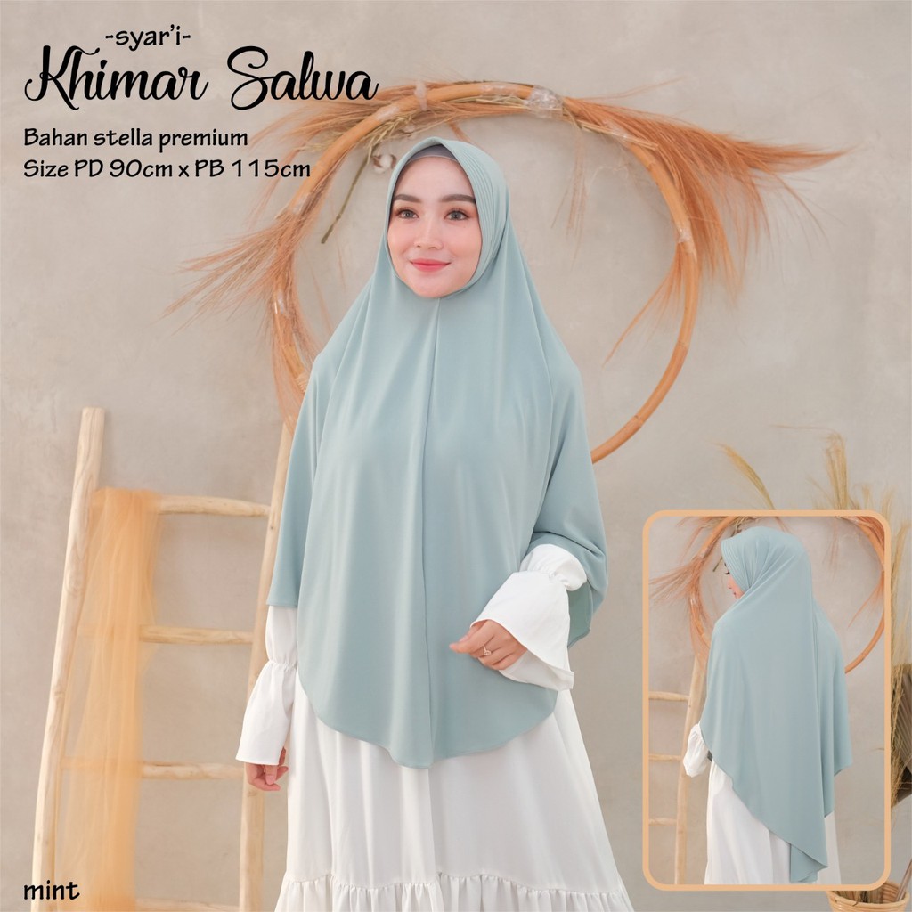 Khimar Dewasa Salwa by Dianhijab.id - Bahan Stella Premium Jilbab Syari Dewasa Adem Nyaman Dipakai Bisa COD