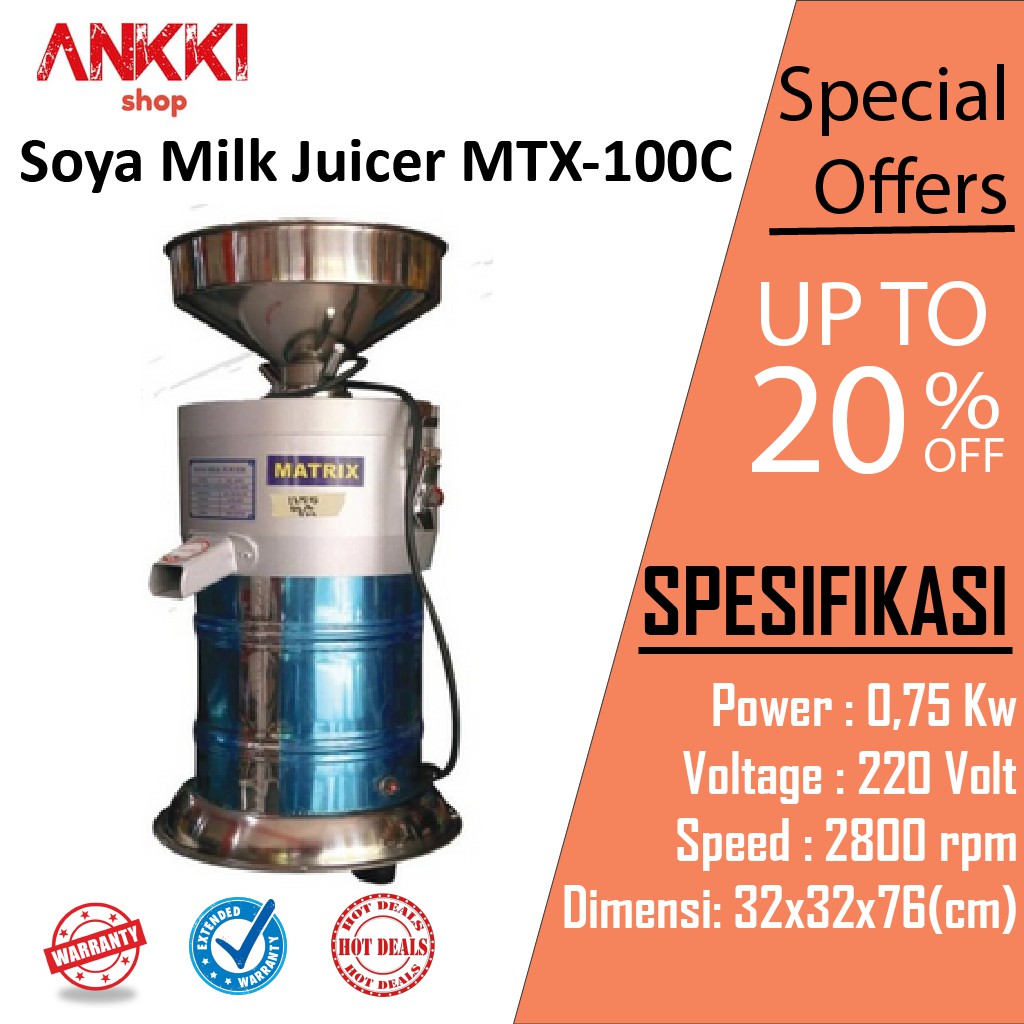 Mesin Susu Kedelai brand Matrix- Juicer Soya Bean MTX-100C