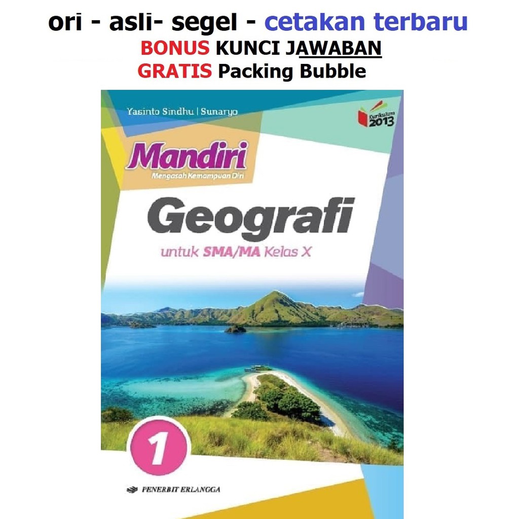 Buku Mandiri Erlangga Geografi Sma Kelas 10 K13 Soal Jawaban Shopee Indonesia