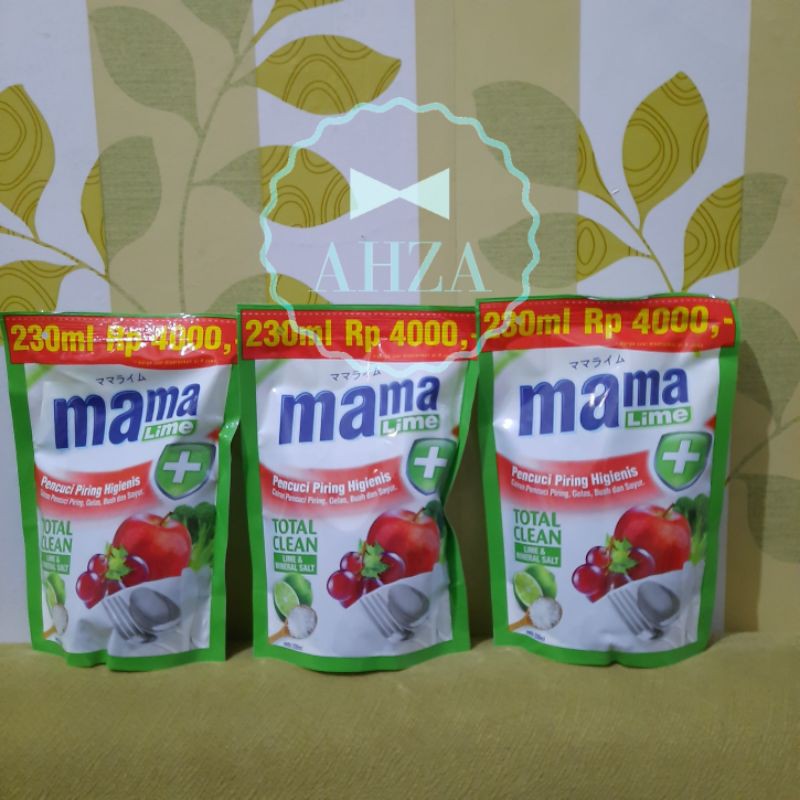 AHZA MAMA LIME PENCUCI PIRING HIGIENIS 230ML EXP 2025