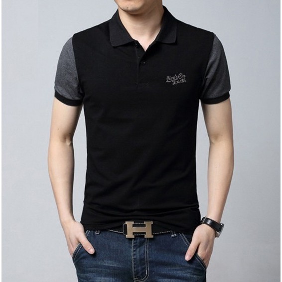 Polo Shirt Pria Levis Hitam / Kaos Polo Kerah Wangki Shirt