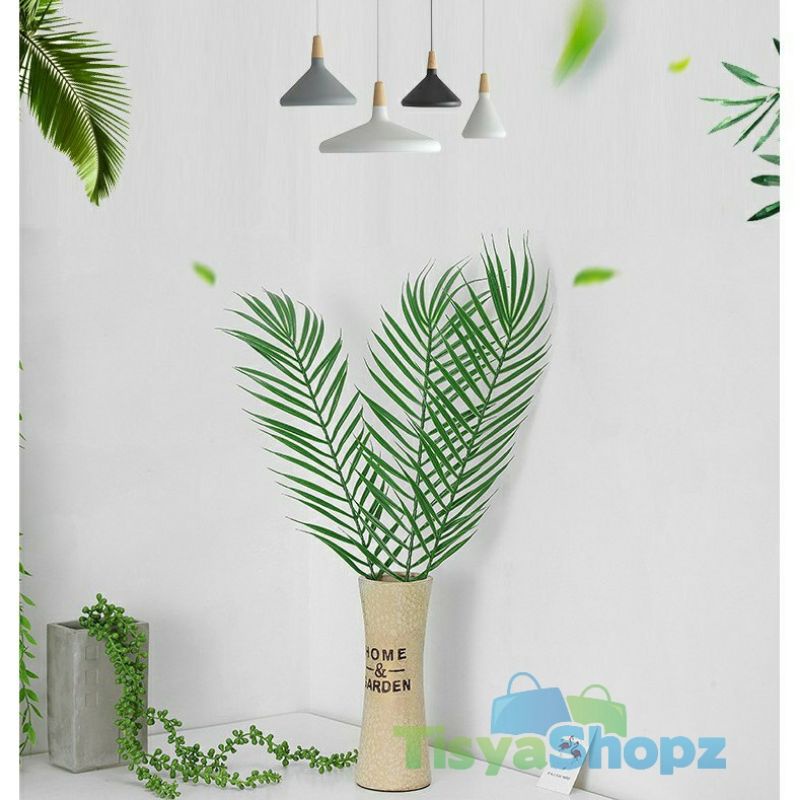 Daun Pakis Plastik Single / Daun Hias Palm Pakis Plastik