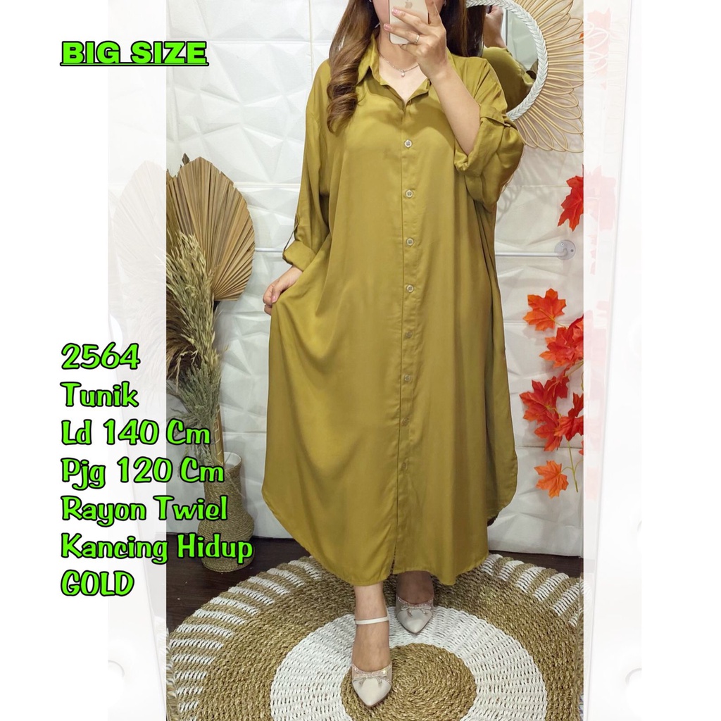 M3747 tunik long polos rayon twiel new premium super adem 2564 adem