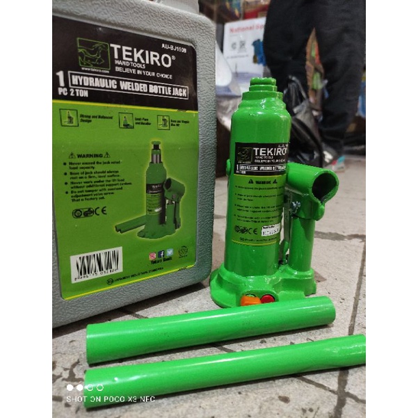 dongkrak botol TEKIRO 2ton/dongkrak mobil TEKIRO 2ton hydraulic welded bottle jack